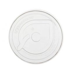 BELLA POT FLAT LID NO HOLE PLA  1000/CS