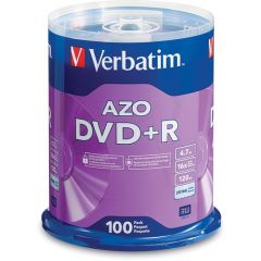VERBATIM DVD+R DISCS 4.7GB 100/PK