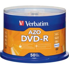 VERBATIM DVD-R DISCS 4.7GB 50/PK