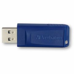VERBATIM CLASSIC USB DRIVE CAPLESS 64 GB BLUE