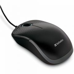 VERBATIM SILENT CORDED MOUSE BLACK