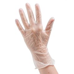 PROWORKS VINYL GLOVE POWDERED M 10/100