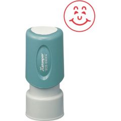 PRE INKED HAPPY FACE STAMP RED 