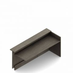 RETURN FOR RECEPTION DESK  30Dx64Wx36H NO GLAZE FILE/FILE 