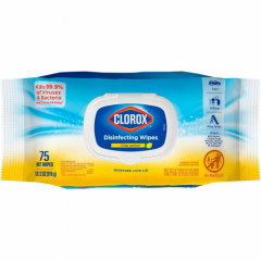 DISINFECTING WIPES 1-PLY 8x7  LEMON SCENT 75/BOX 6/CS