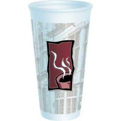 FOAM CUP 20oz UPTOWN (16 SERIES LID) 500/CS