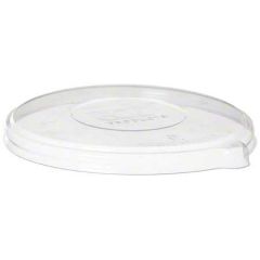 COMPOSTABLE FLAT LID FOR  SUGARCANE BOWLS 24-46oz 